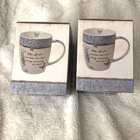 Christian Art Gifts Lg Coffee Mug The Lord’s Mercies Are New Every Morning - Picture 2 of 11